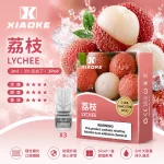 煙彈 XIAOKE 梟客 一代霧化彈 荔枝口味